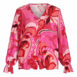 Blouse Jiken Flowers Pink - Maicazz