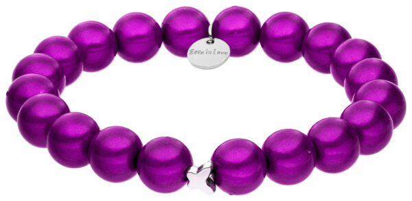 Lila Kralenarmband Ella in Love