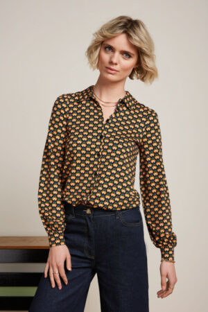 Blouse Edith Valley Peacock Green - King Louie