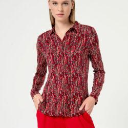 Blouse Long Sleeves Maroon - Surkana