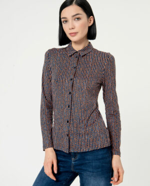 Blouse Getailleerd Blauw - Surkana