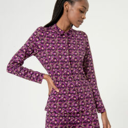 Blouse Long Sleeves Purple - Surkana