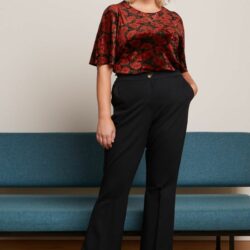 Broek Marcie Flared Trousers Aurora Black - King Louie