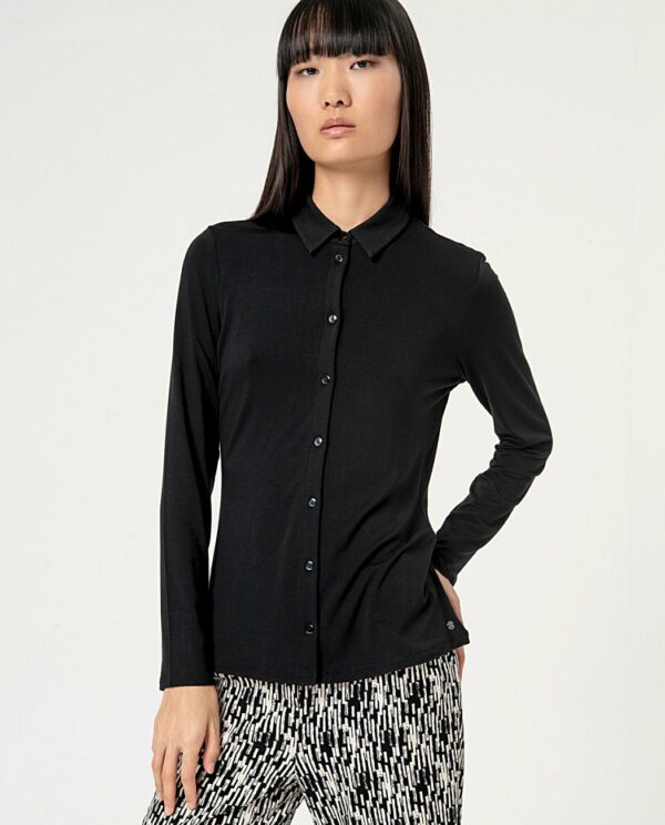 Blouse Getailleerd Zwart - Surkana