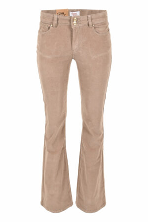 Flynn - Ribbroek - Flared - L32 Taupe VLVT - dnmPure