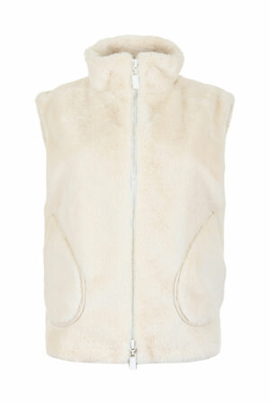 Gilet Kiki Imitatiebont Offwhite D12 - Maicazz