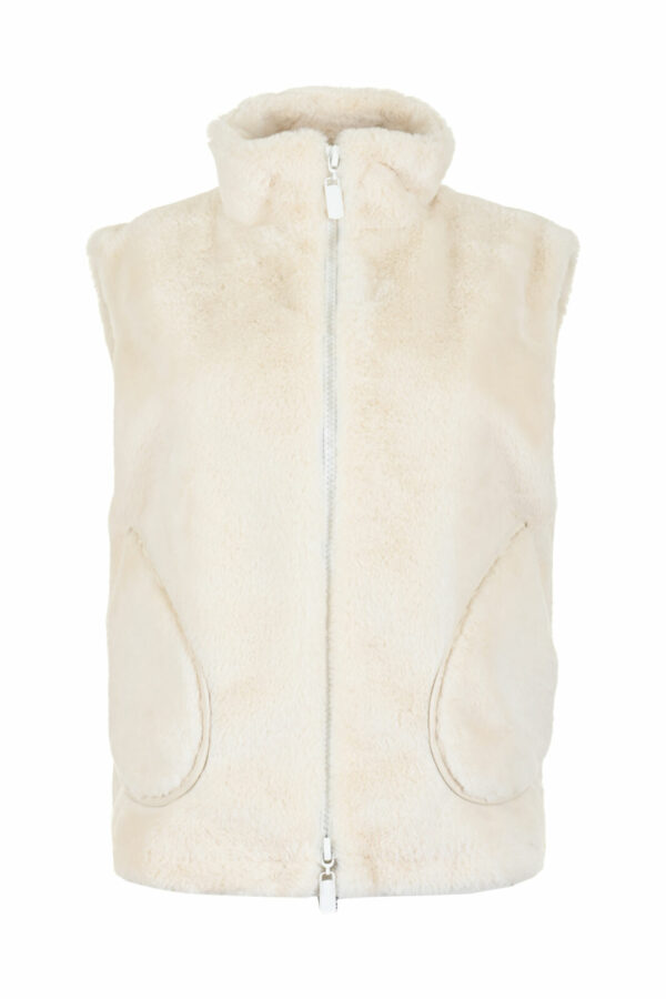 Gilet Kiki Imitatiebont Offwhite D12 - Maicazz