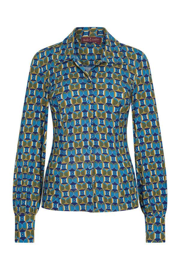 Blouse Monique Tile Midnight - Bakery Ladies