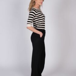 Dames pantalon viscose wol Black - The Clothed Premium Basics