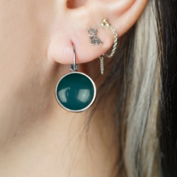 Solid Teal Dots - Oorbellen - Urban Hippies