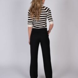 Dames pantalon viscose wol Black - The Clothed Premium Basics