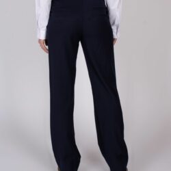 Dames pantalon viscose wol Navy - The Clothed Premium Basics