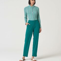 Blouse Long Sleeves Turquoise - Surkana