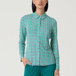 Blouse Long Sleeves Turquoise - Surkana