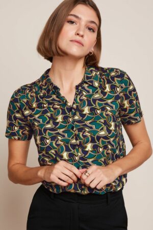 Blouse Maisie Mellow Beacon Blue - King Louie