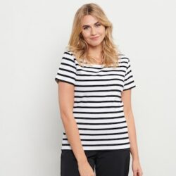 T-Shirt Savi Stripe Black - Indigo - &Co Woman