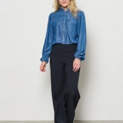 Broek Celeste Travelstof Navy - &Co Woman