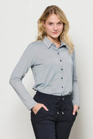 Blouse Lotte Stripe Navy - &Co Woman