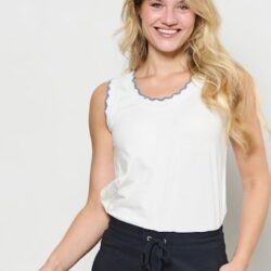 Top Taia Offwhite - Indigo - &Co Woman