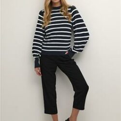 Trui KAlizzy Stripe Midnight Marine - Kaffe