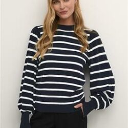 Trui KAlizzy Stripe Midnight Marine - Kaffe