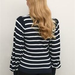 Trui KAlizzy Stripe Midnight Marine - Kaffe