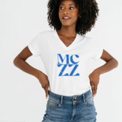 T-shirt Samantha Off White - Spring Blue - Maicazz