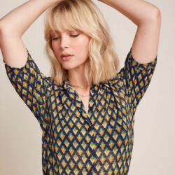 Blouse Carina Pebble Evening Blue - King Louie