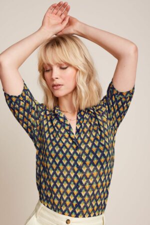 Blouse Carina Pebble Evening Blue - King Louie