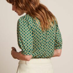 Blouse Carina Scala Kayaking Green - King Louie