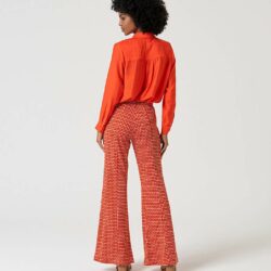 Broek Flare Rood Geprint - Surkana