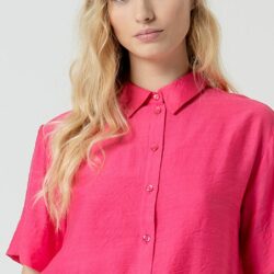 Blouse Korte Mouw Pink - Surkana