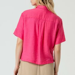 Blouse Korte Mouw Pink - Surkana