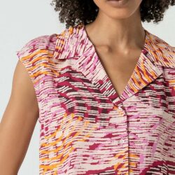 Blouse V-hals Print Multi - Surkana