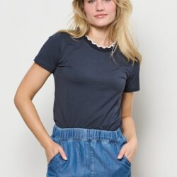 T-Shirt Taia Navy Offwhite - Indigo - &Co Woman