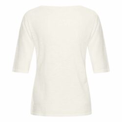 Top V-Hals Off White Katoen - Zilch