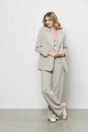 Blazer Marina Stripe - Sand - &Co Woman